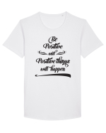Pozitiv Tricou mânecă scurtă guler larg Bărbat Skater