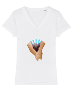 Together Tricou mânecă scurtă guler V Damă Evoker