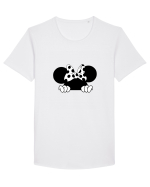 Minnie cu buline Tricou mânecă scurtă guler larg Bărbat Skater