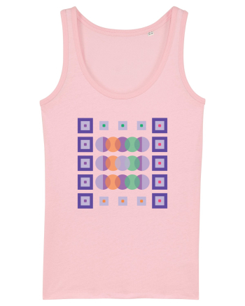 Figuri Geometrice Cotton Pink