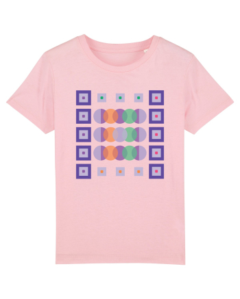 Figuri Geometrice Cotton Pink