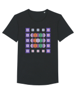 Figuri Geometrice Tricou mânecă scurtă guler larg Bărbat Skater