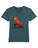 Libertate Tricou mânecă scurtă guler V Bărbat Presenter