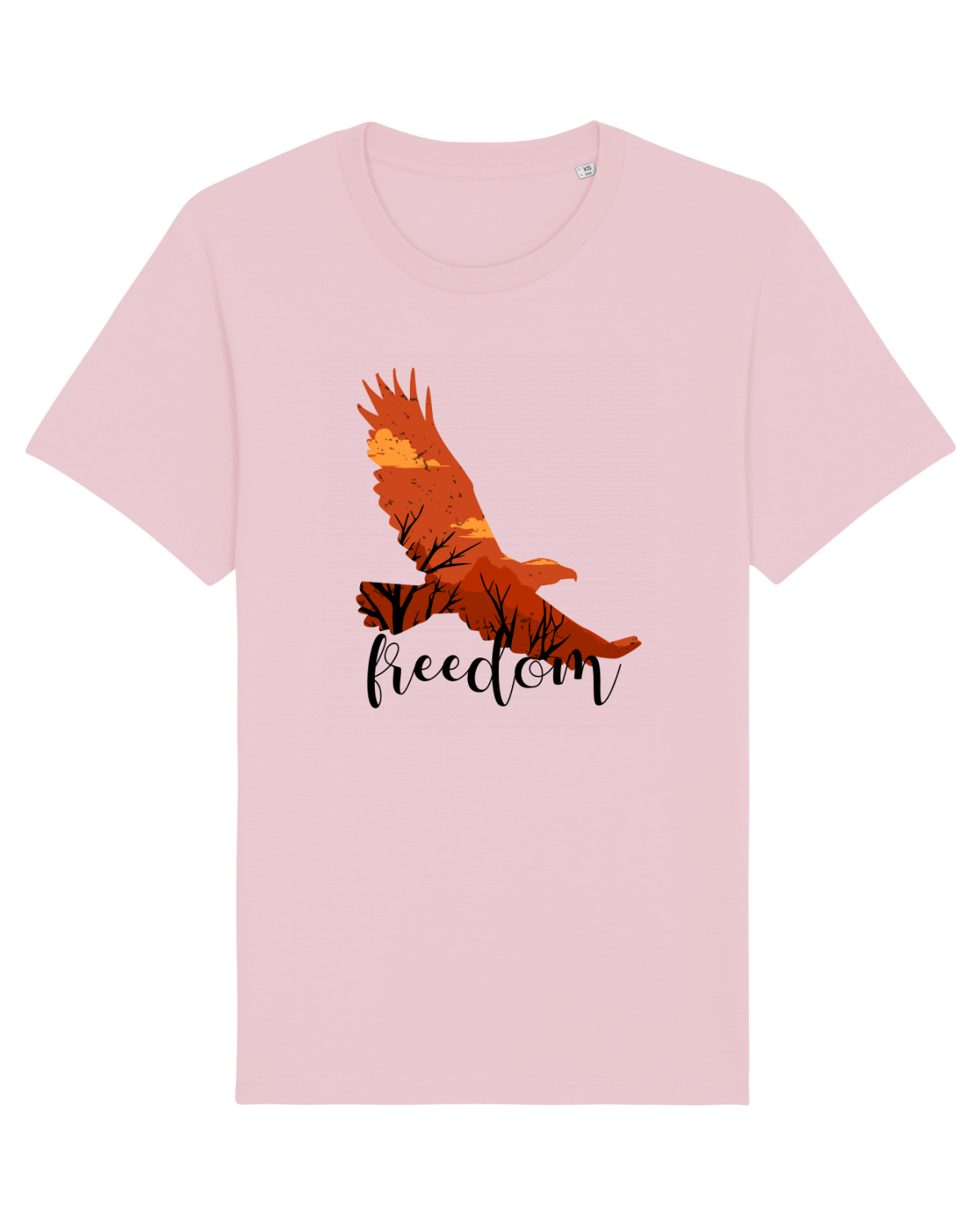 Tricou mânecă scurtă Unisex Rocker Cotton Pink