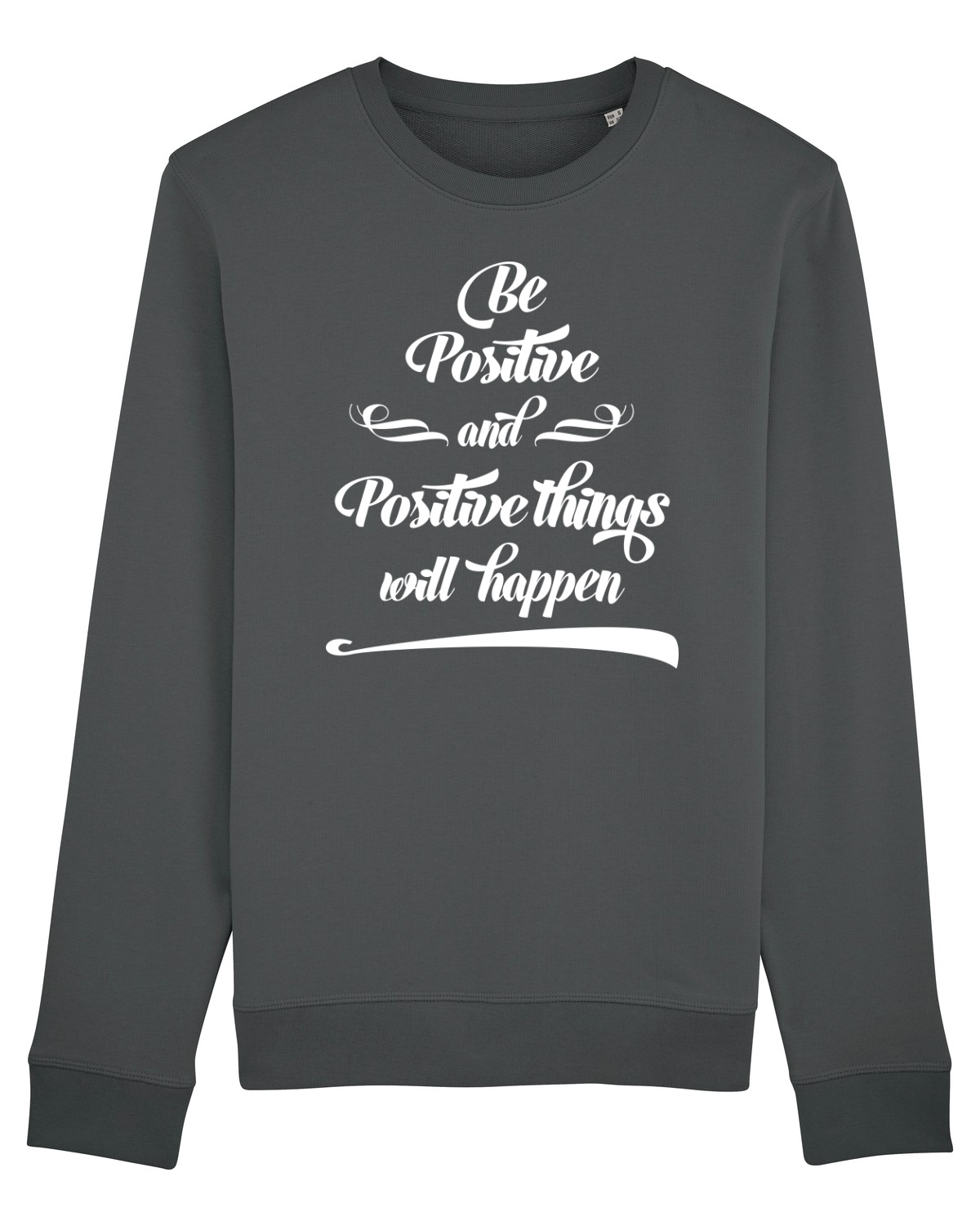 Bluză mânecă lungă Unisex Rise Anthracite