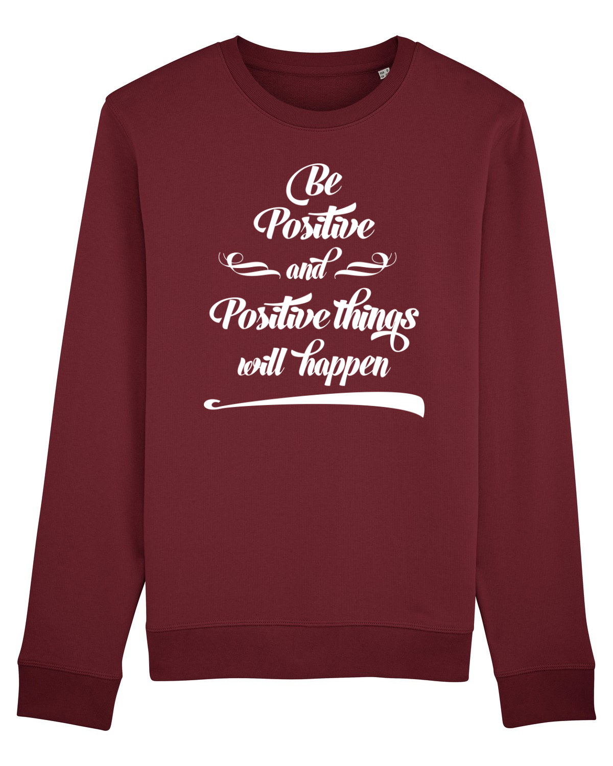 Bluză mânecă lungă Unisex Rise Burgundy