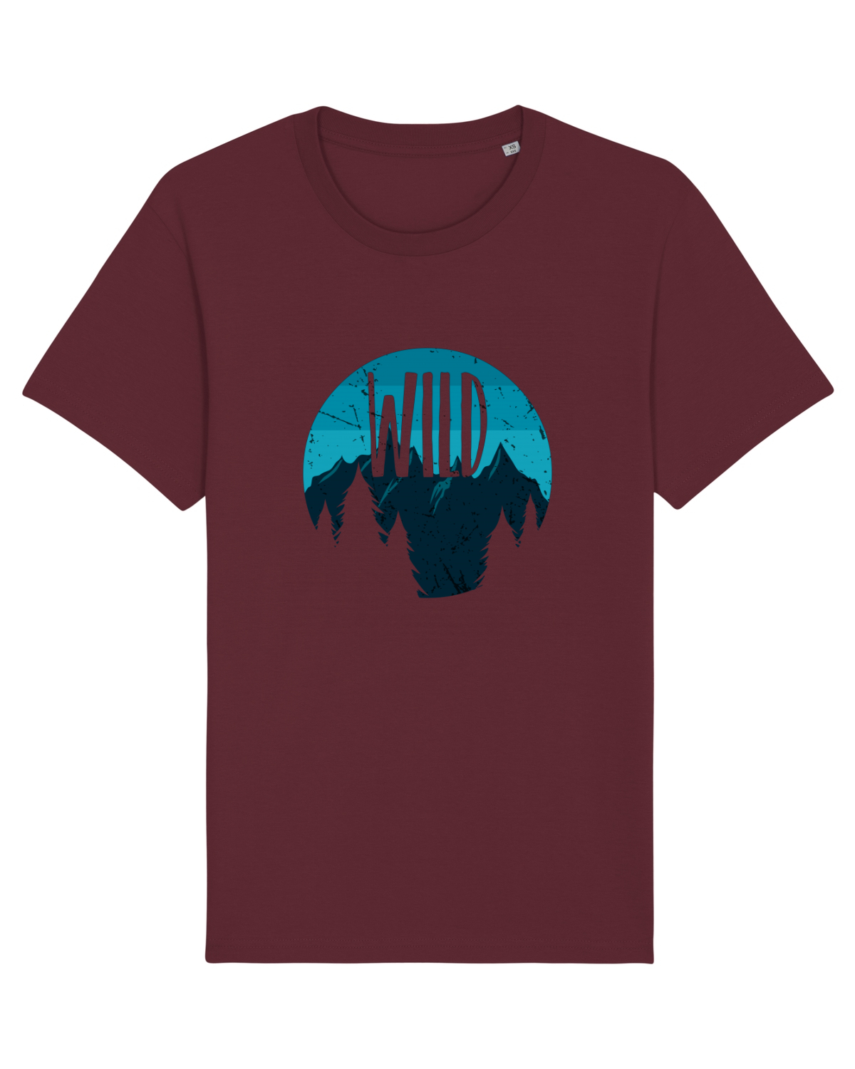 Tricou mânecă scurtă Unisex Rocker Burgundy