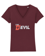 The Devil ! Tricou mânecă scurtă guler V Damă Evoker