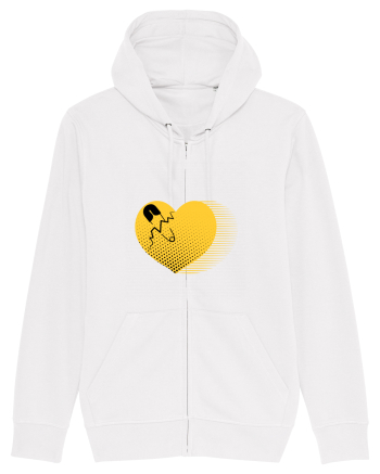 Yellow Heart White