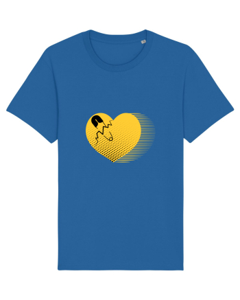 Yellow Heart Royal Blue