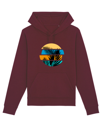 Frunze taiate Burgundy