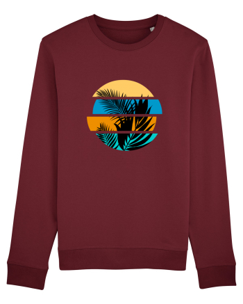 Frunze taiate Burgundy