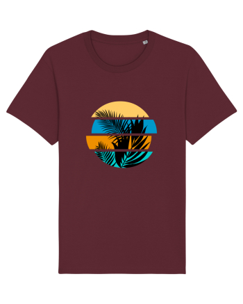 Frunze taiate Burgundy
