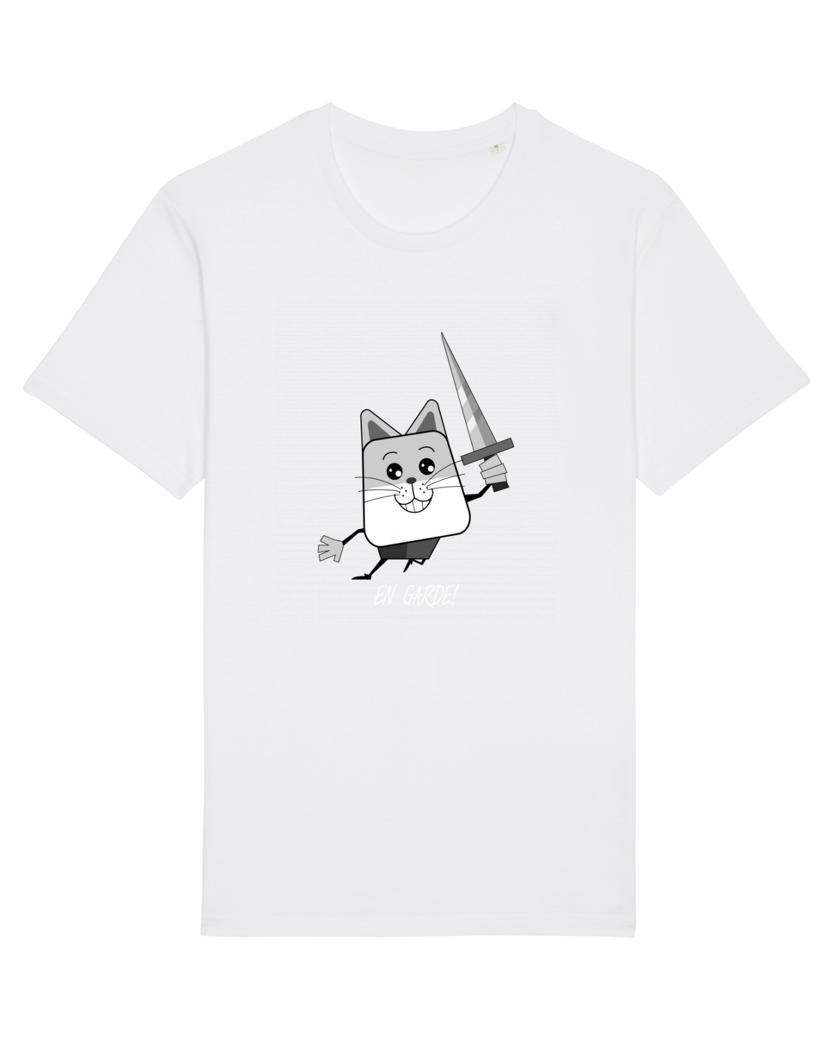 Tricou mânecă scurtă Unisex Rocker White