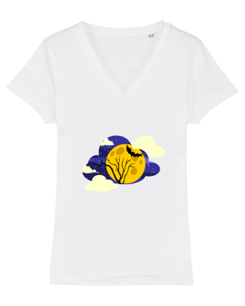 Cloudy Moon White