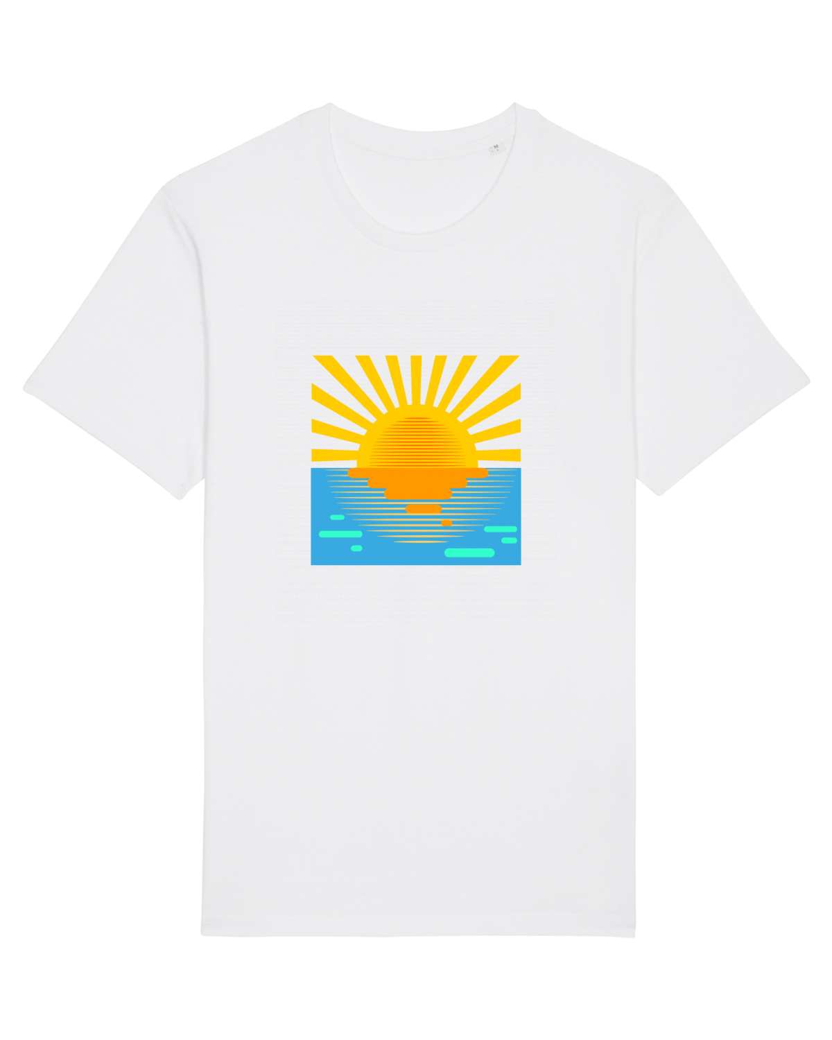 Tricou mânecă scurtă Unisex Rocker White