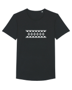 Traditional 2 Tricou mânecă scurtă guler larg Bărbat Skater