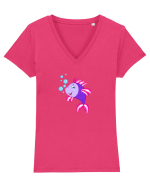Splash! :) Tricou mânecă scurtă guler V Damă Evoker