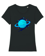 Unknown Tricou mânecă scurtă guler larg fitted Damă Expresser