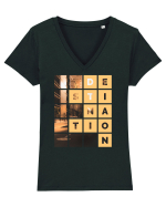 Destination Tricou mânecă scurtă guler V Damă Evoker