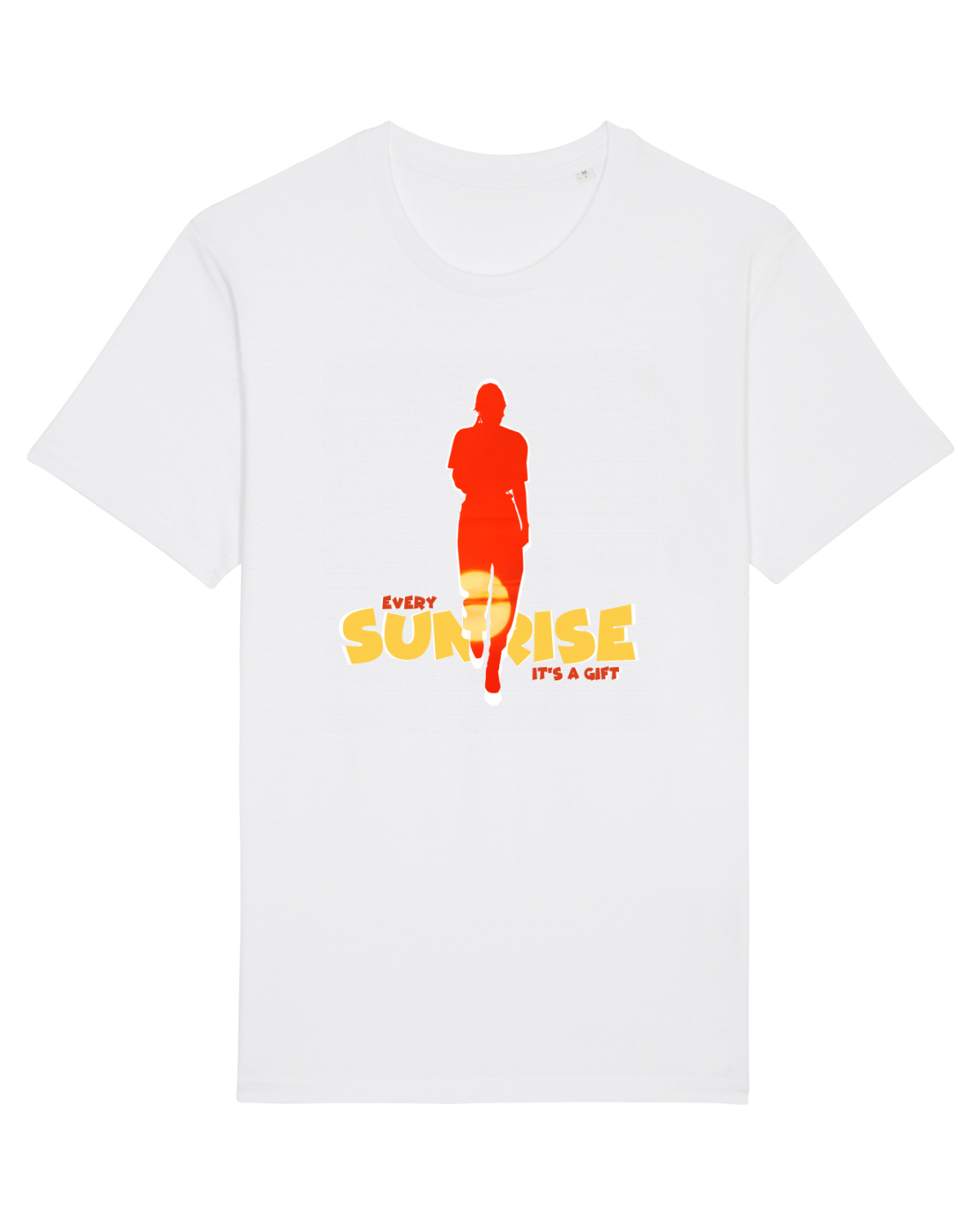 Tricou mânecă scurtă Unisex Rocker White