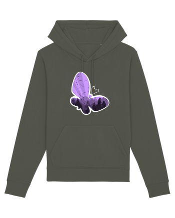 Fluture mov Khaki