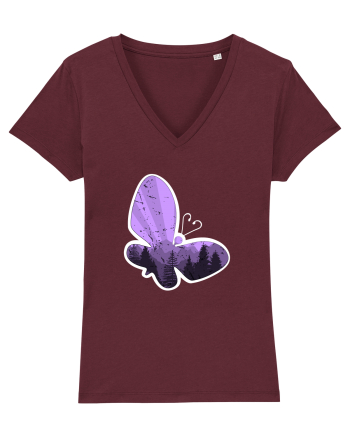 Fluture mov Burgundy