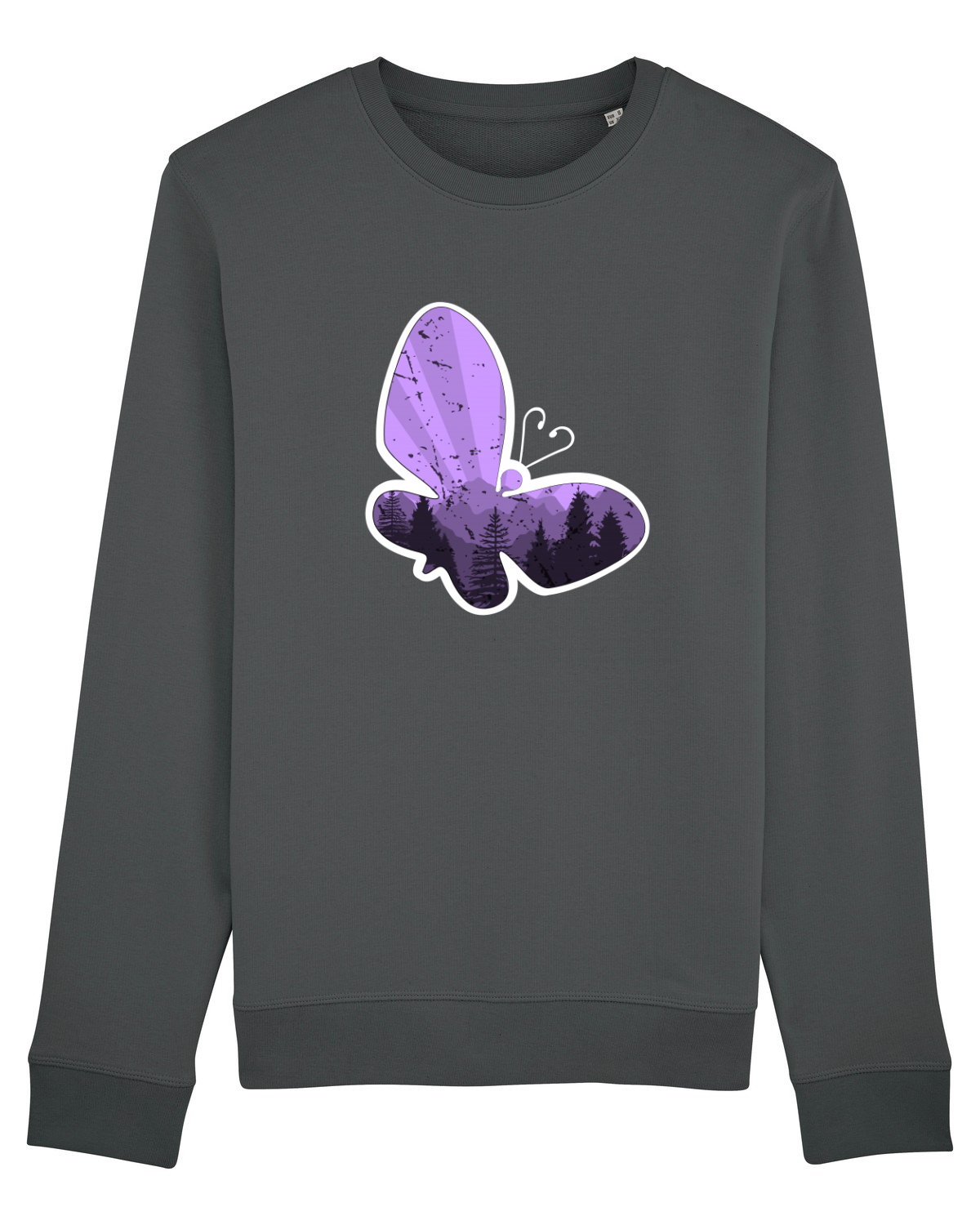 Bluză mânecă lungă Unisex Rise Anthracite