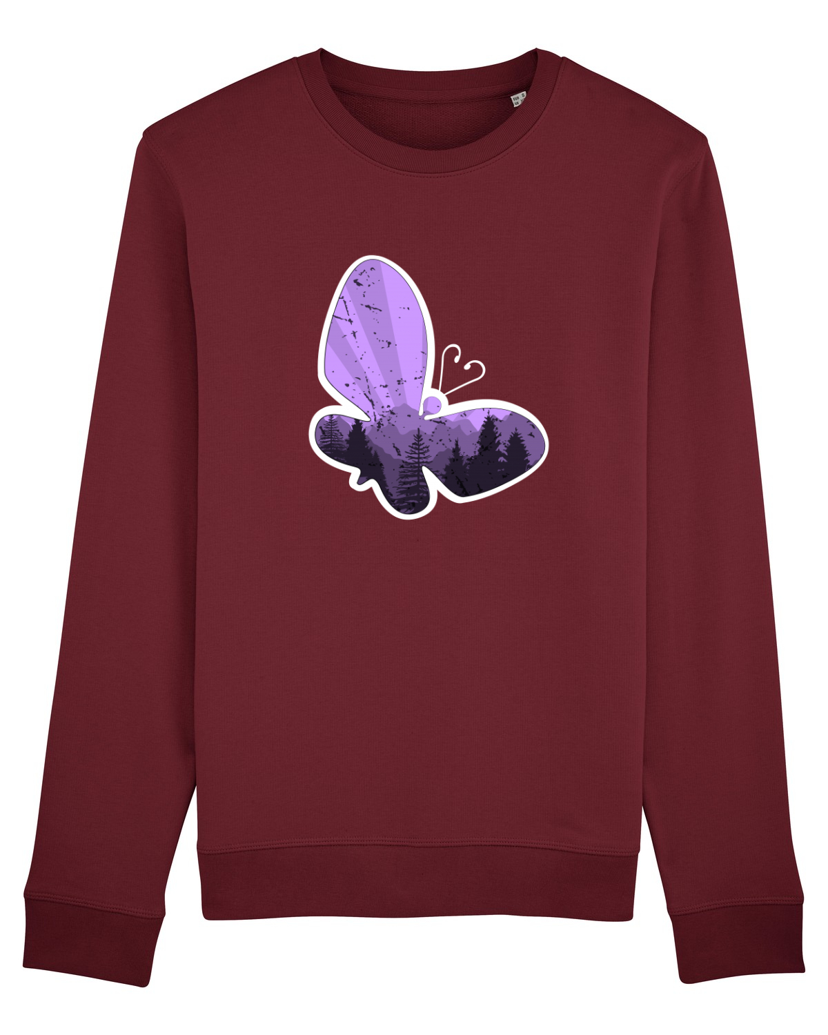Bluză mânecă lungă Unisex Rise Burgundy