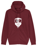 Bufnita alba Hanorac cu fermoar Unisex Connector