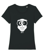 Bufnita alba Tricou mânecă scurtă guler larg fitted Damă Expresser
