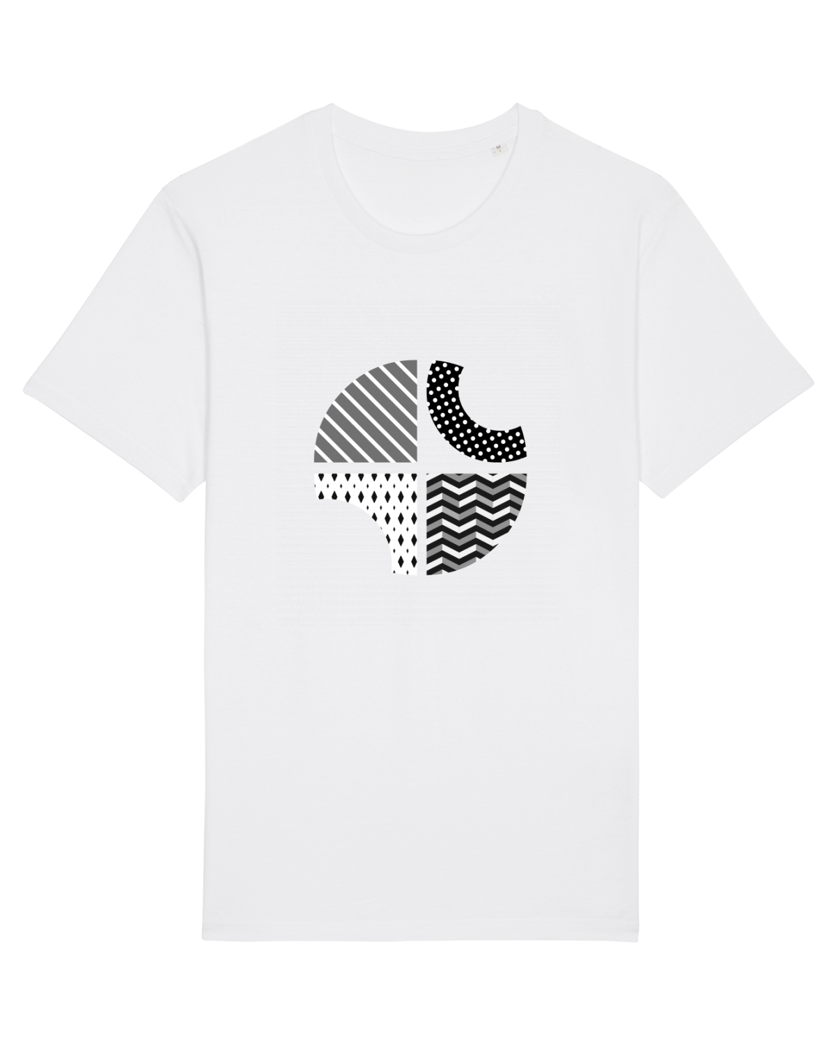 Tricou mânecă scurtă Unisex Rocker White