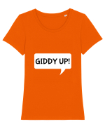 Kramer clasic Tricou mânecă scurtă guler larg fitted Damă Expresser