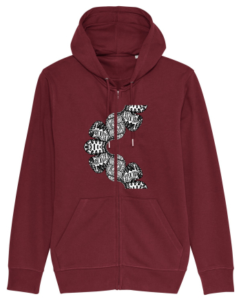 Petale abstracte Burgundy