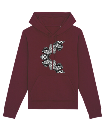 Petale abstracte Burgundy