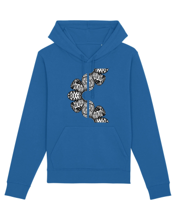 Petale abstracte Royal Blue