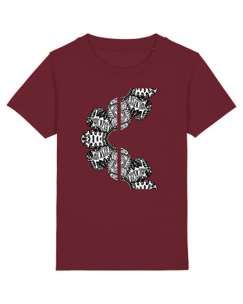Petale abstracte Burgundy