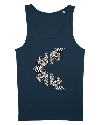 Petale abstracte Navy