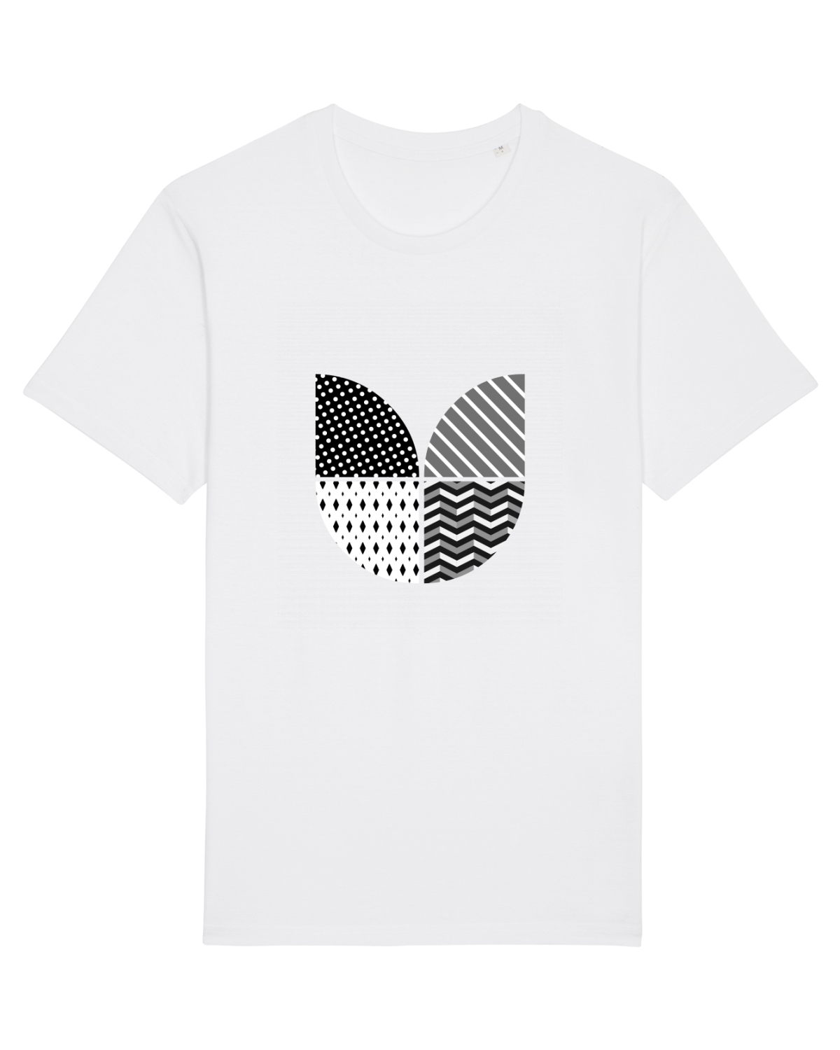 Tricou mânecă scurtă Unisex Rocker White