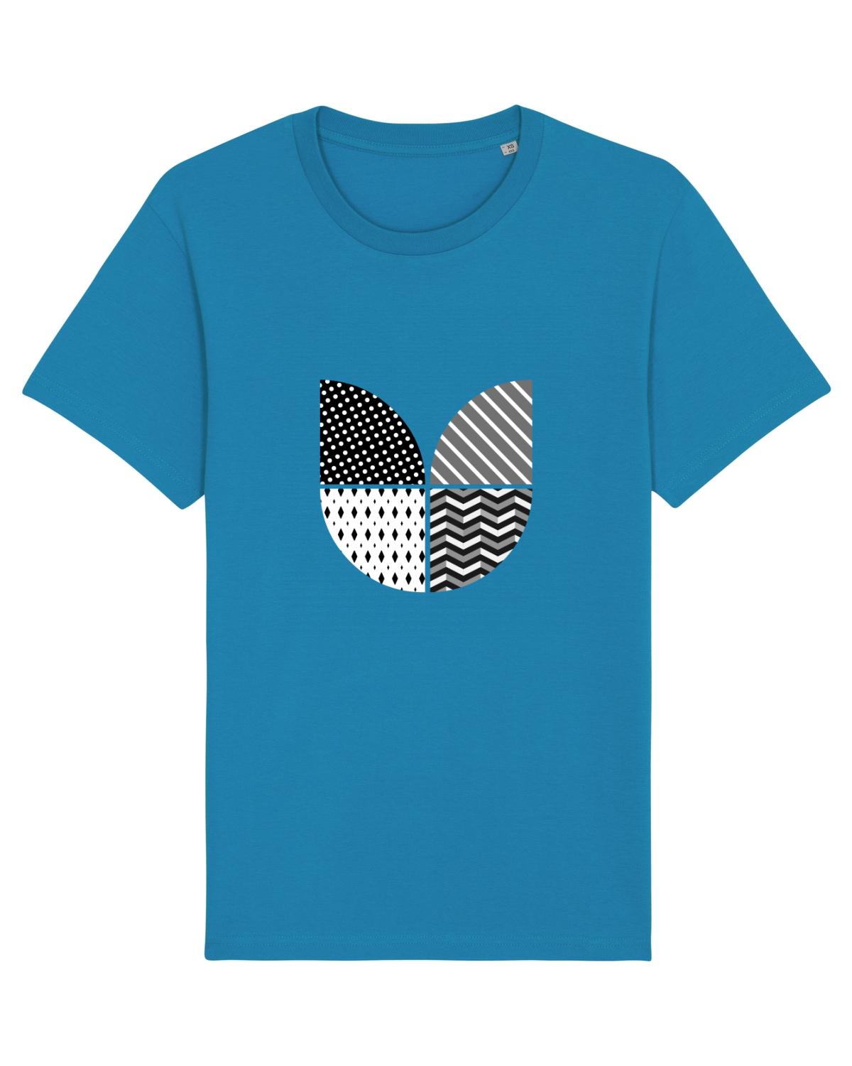 Tricou mânecă scurtă Unisex Rocker Azur