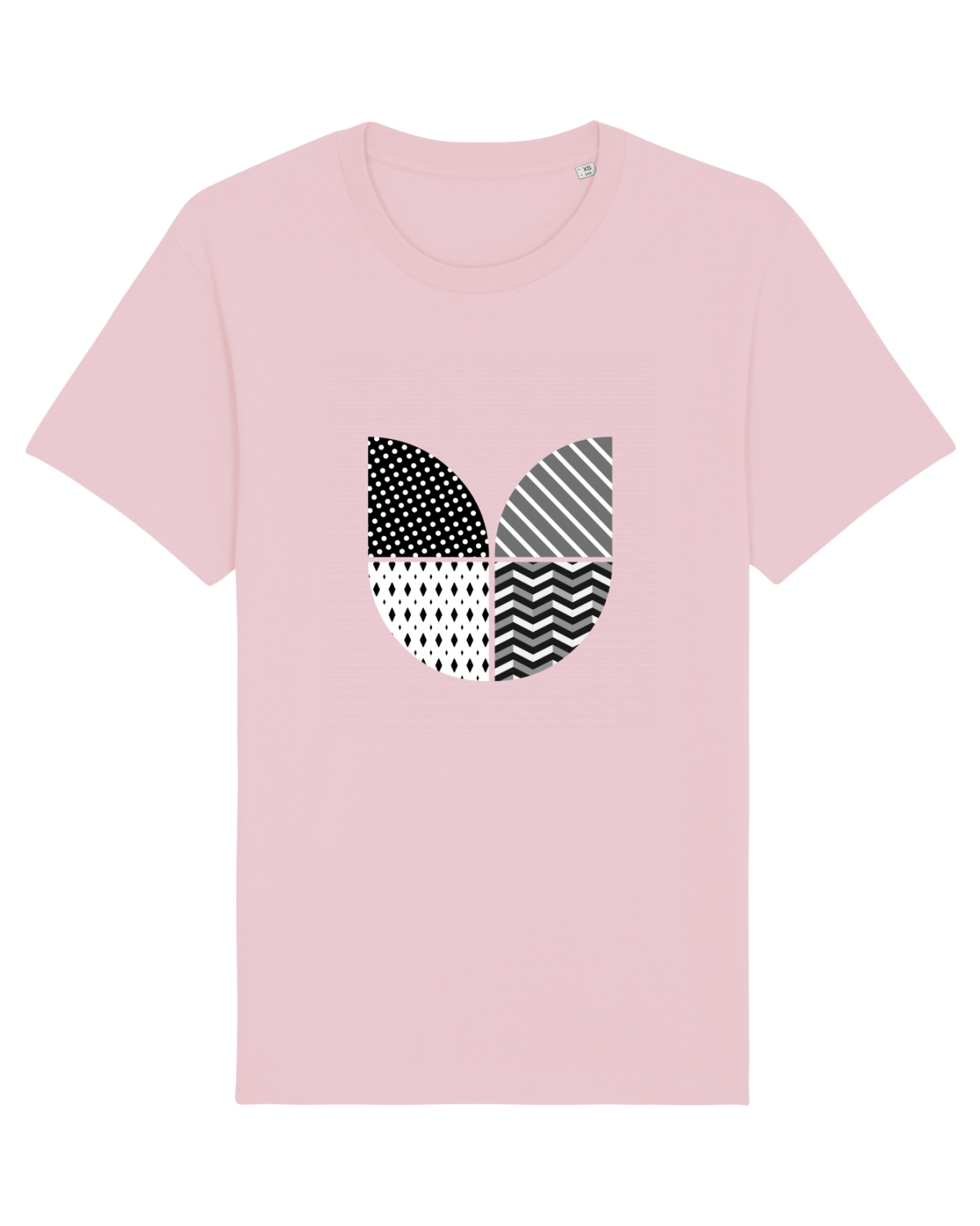 Tricou mânecă scurtă Unisex Rocker Cotton Pink