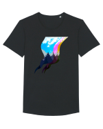 Brazi colorati Tricou mânecă scurtă guler larg Bărbat Skater