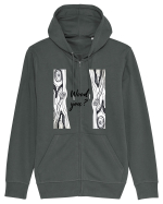 De Lemn Hanorac cu fermoar Unisex Connector