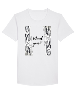 De Lemn Tricou mânecă scurtă guler larg Bărbat Skater