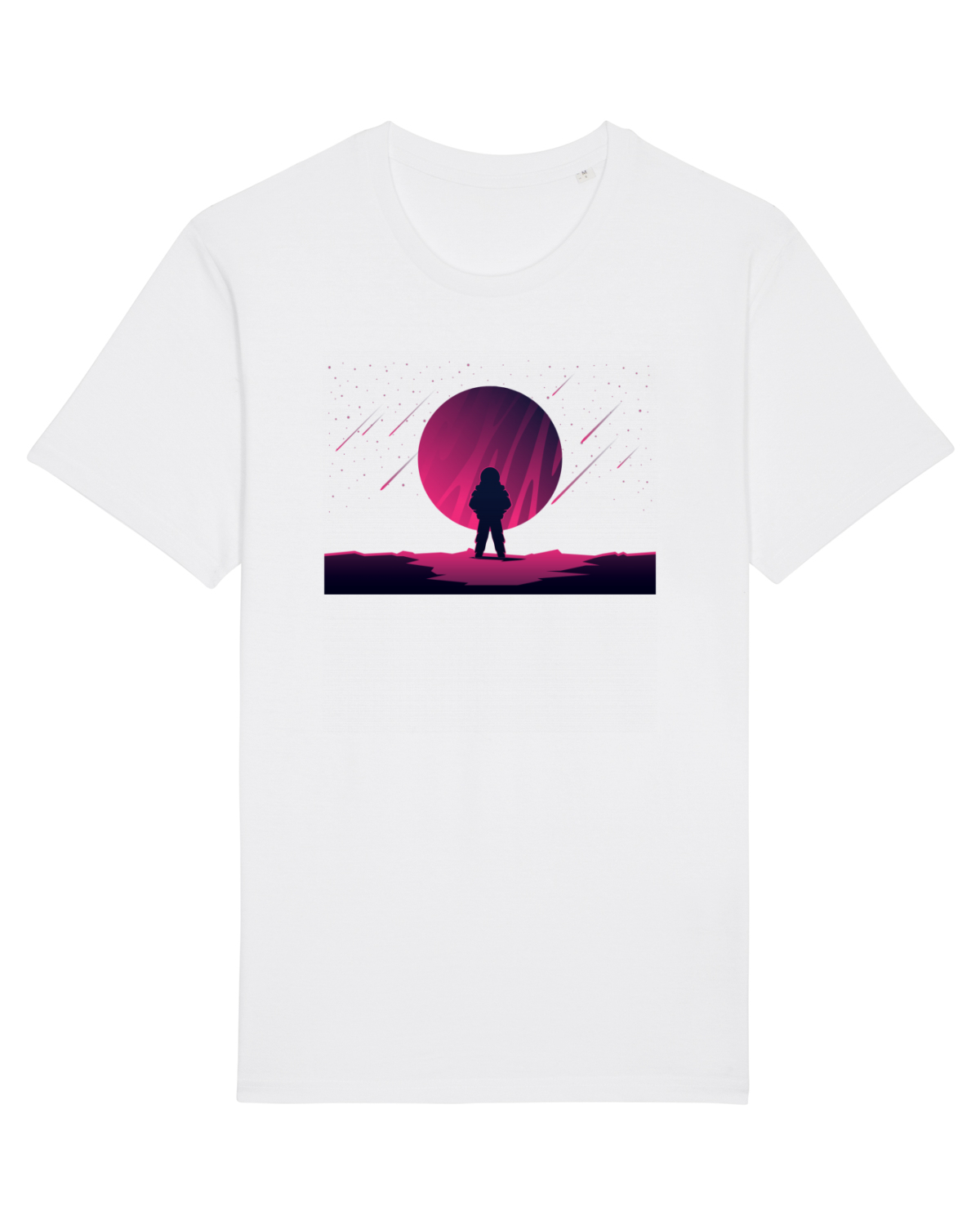 Tricou mânecă scurtă Unisex Rocker White