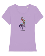 Demon IV Tricou mânecă scurtă guler larg fitted Damă Expresser