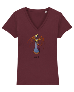 Demon V Tricou mânecă scurtă guler V Damă Evoker