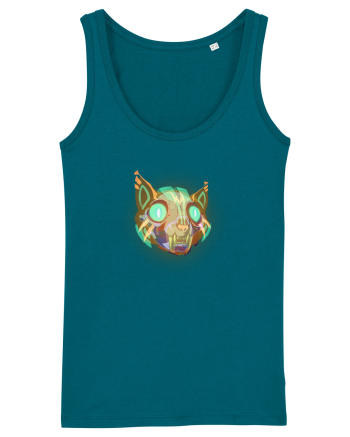 Skull Neon Cat Ocean Depth