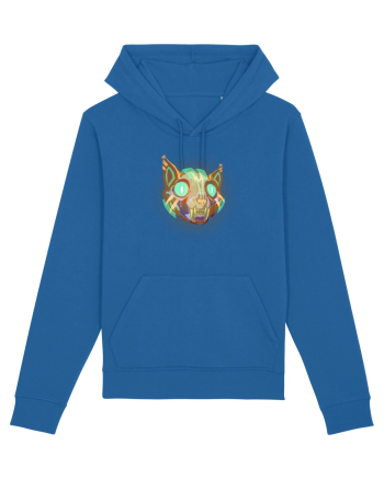 Skull Neon Cat Royal Blue