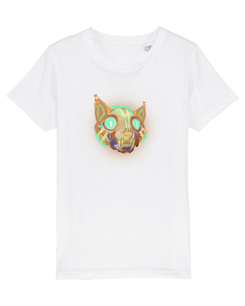 Skull Neon Cat White